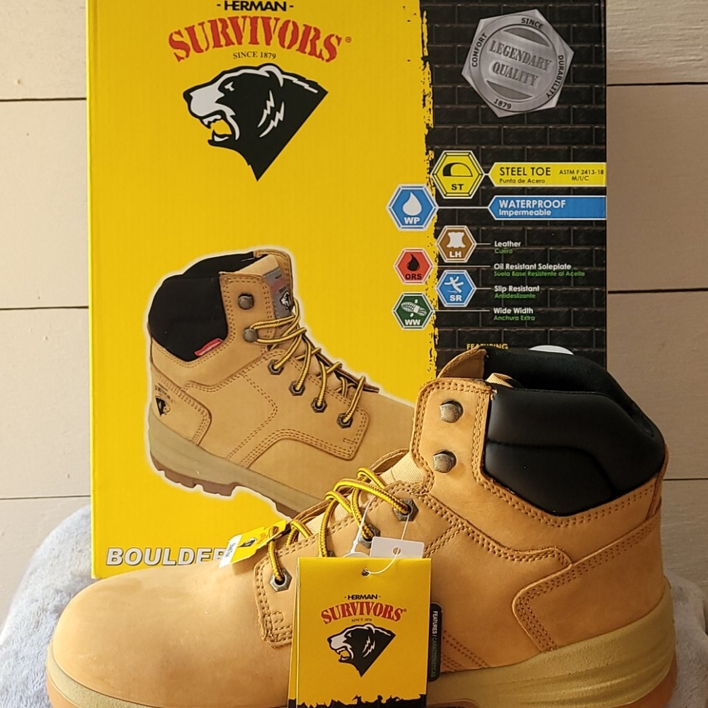 Herman Survivors steel toe work boots